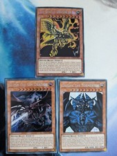 YuGiOh! TN19 Egyptian God Card Set Obelisk Ra Slifer Secret Rare NM