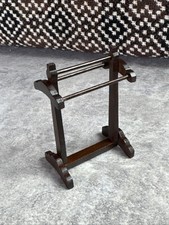 Dolls House dark wood towel rail
