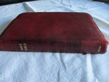 Vintage Red Leather Bound Holy