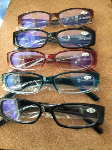 Five pack reading glasses - of,