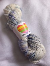 DESTASH Love Hand-Dyed Merino Yarn X1 White-Blue