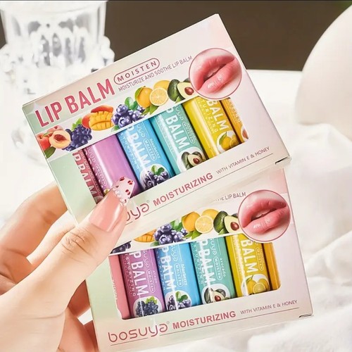 6pcs hydrating lip balm set - hydrating,