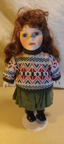 Vintage porcelain doll ginger - porcelain,