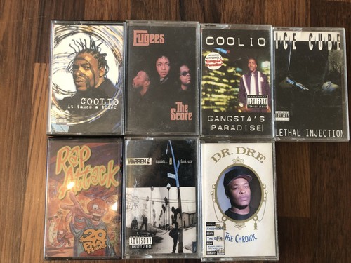 Rap hip hop cassettes - 90's,