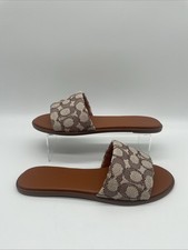 Coach Women’s Holly Sandals Burnished Amber Brown UK 7 EU 39.5 BNWOB