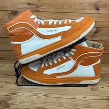 SuperDry Trainers Mens Size UK 11 Vintage Vegan Basket High Top Orange Shoes