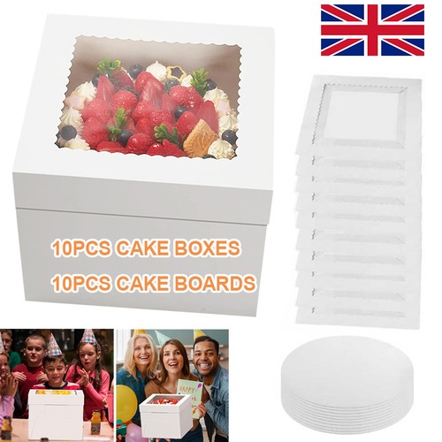 10x inch cake boxes - cake, w/cake