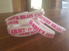 Charity Abbie's Army Wristband White