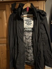  Superdry black Raincoat