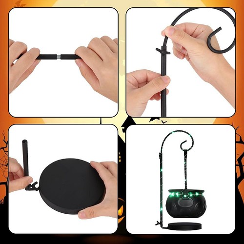 Witch cauldron with stand - with,