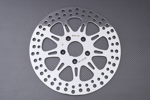 Polished front brake disc - polished,