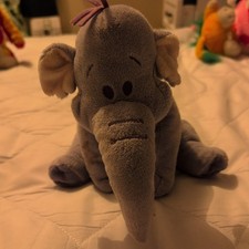 HEFFALUMP LUMPY pink lilac 9" ELEPHANT WINNIE THE POOH soft toy DISNEY 