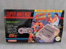 Street Fighter 2 SNES Super Nintendo Console Boxed PAL Complete & Working