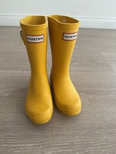 Hunter Wellies Kids Yellow