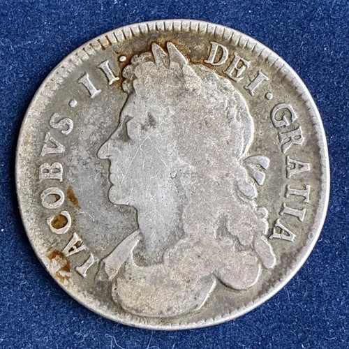 1686 james half crown - 1686,