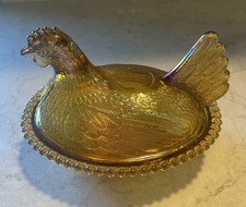Vintage indiana glass - indiana, amber