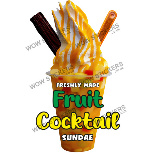 Fruit cocktail ice cream - cocktail,