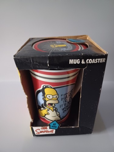 The simpsons mug and coaster - the,