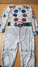 Childs Deluxe Spaceman Costume Fancy Dress Jumpsuit Medium 7-9 Year PACKING O/D