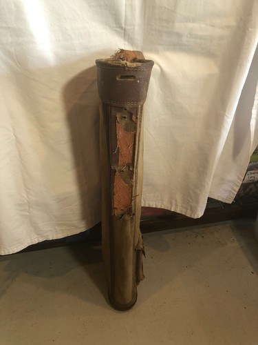 Antique leather canvas stove - leather,