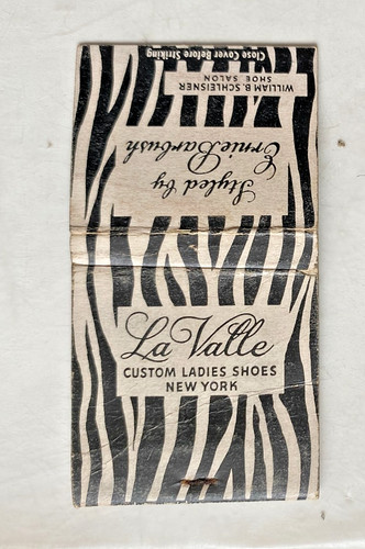 1950 matchbook la - matchbook., valle
