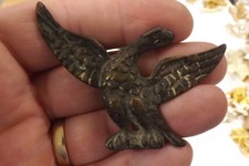 MILITARY CAP BADGE UNKNOWN EAGLE POLISH?? 4.5CM BY 7CM (3798)