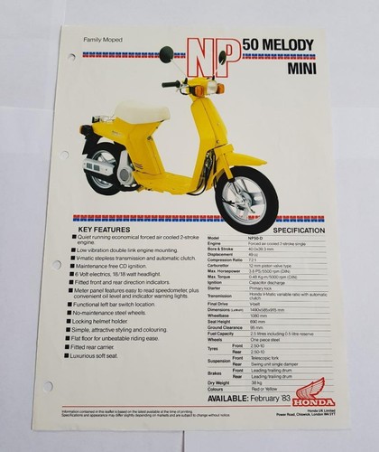 Honda np50 melody - np50,