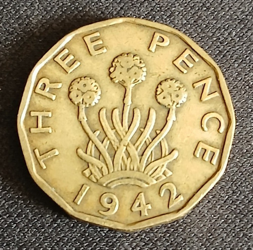 1942 kgvi three - three, pence