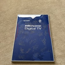 RANGERS 2002-2003  FOOTBALL SHIRT SIGNED BY SQUAD INCL Arteta, Ricksen, Muscat