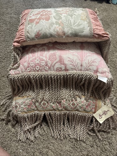 Vtg shabby chic throw - chic, pillows