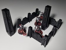 Necron terrain barricades and