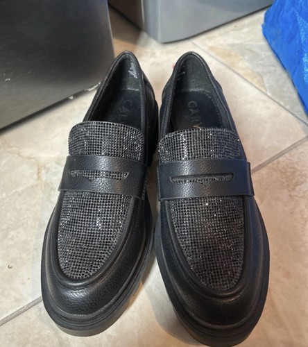 Carvela black diamonde - slip, on