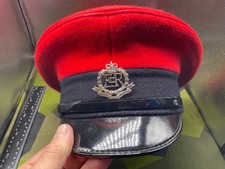 Original British Army Royal Military Police Red Cap with Badge - Size 58cm