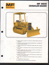 Massey Ferguson "MF 200B" Industrial Crawler Bulldozer Brochure Leaflet