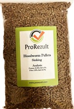Bloodworm fish food pellets - fish,