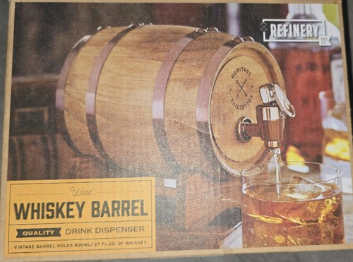 Refinery wooden whiskey barrel - refinery,
