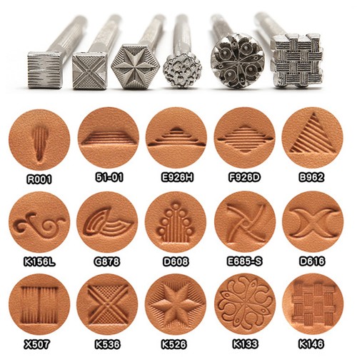Leather stamping kit - leather,