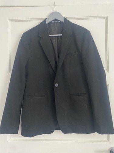 Men zara black suit jacket - men’s,