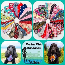 Handmade Dog Bandana Slide on