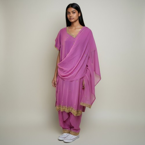 Pink gold punjabi - pink,