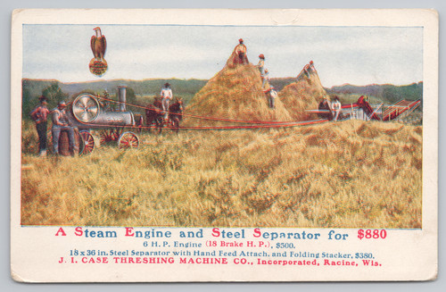 Case steam engine - j.i.,