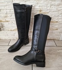 Womens Black Knee High Riding