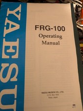 YAESU FRG-100 OPERATING MANUAL