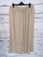 LADIES PEACOCKS BEIGE WIDE LEG
