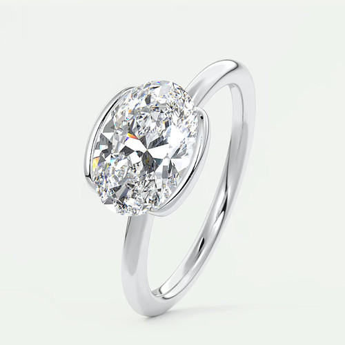 Diamond women ring oval - diamond,
