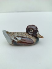 Studio Pottery Mallard Duck Decorative Trinket Farmhouse Rustic Stocking Filler