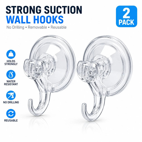 Suction hooks large - suction, wall