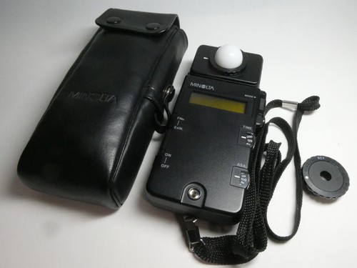 Minolta flash meter - meter, light