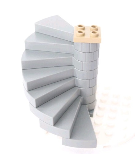 Lego light gray - gray, stairs