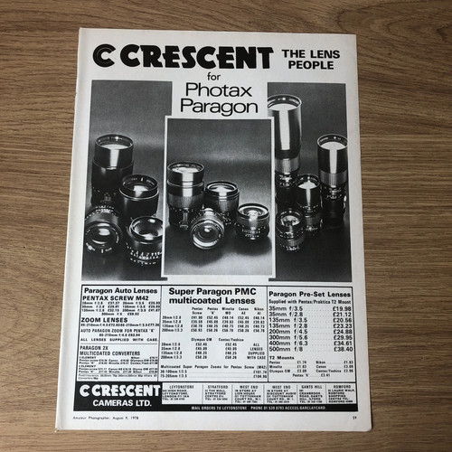Cams62 magazine advert - magazine,